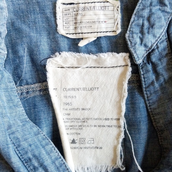 Current/Elliott chambray smock dress - Picture 6 of 7